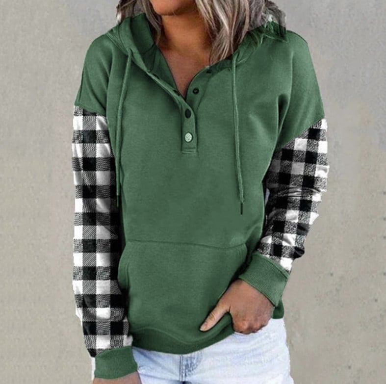 Autumn-Winter Chic Plaid Pullover