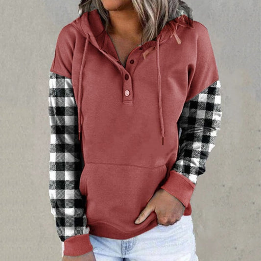 Autumn-Winter Chic Plaid Pullover